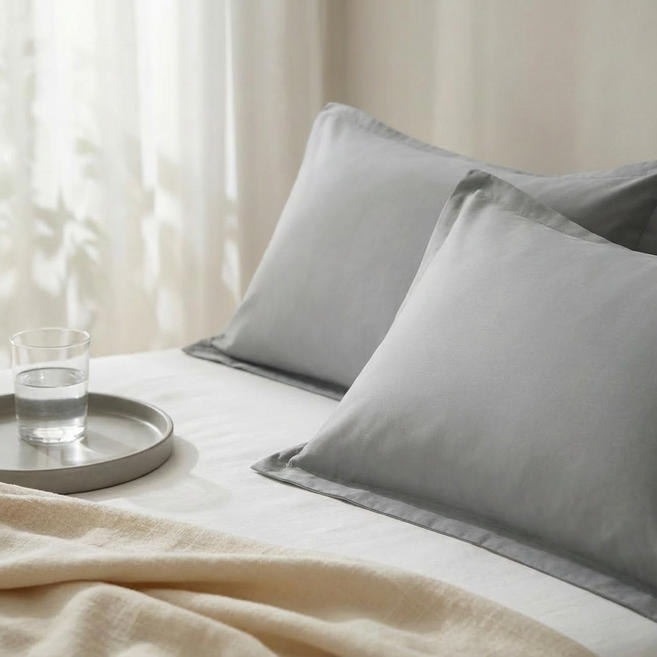 로그로 심플한 호텔 베개 커버