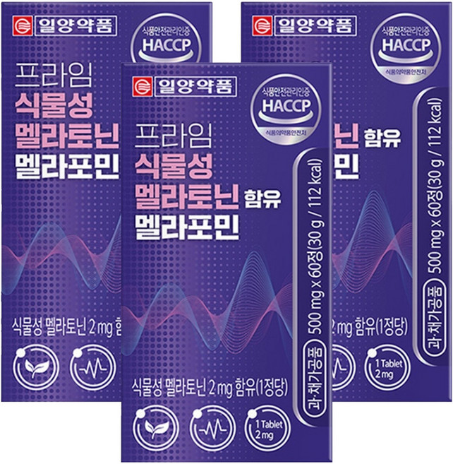 IL-YANG 一洋藥品 Prime 植物性褪黑激素 Melafomin 30克, 60錠, 3個