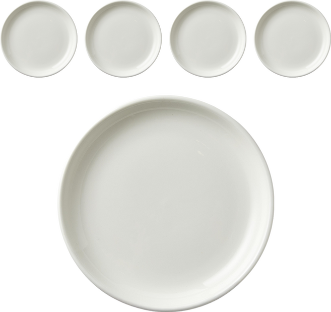 Modern House ON系列 圓形盤 20cm, 白色, 1組, 5入
