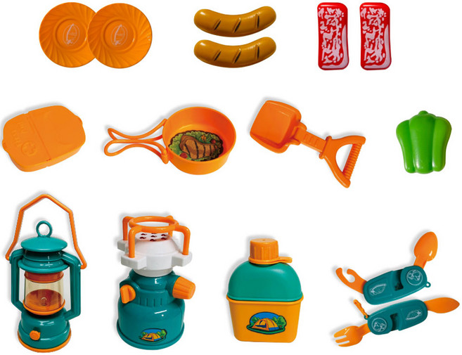레츠토이 캠핑이 조아 소꿉놀이 세트, 혼합색상, 1세트