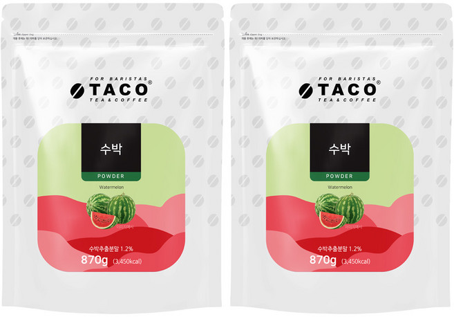 타코 수박 파우더, 870g, 1개입, 2개