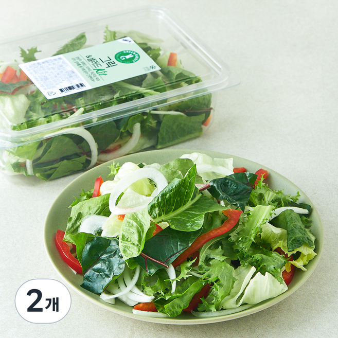그린래빗 그릭 & 샐러드 Kit, 180g, 2개