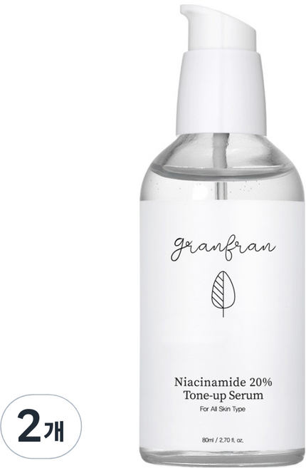 그랑프랑 나이아신아마이드 20% 톤업 세럼, 2개, 80ml