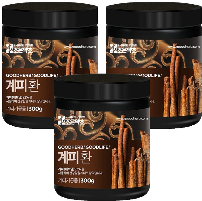 조은약초 프리미엄 계피환, 3개, 300g