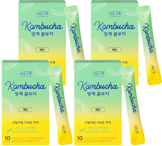 쌍계명차 콤부차 레몬, 10개입, 4개, 5g