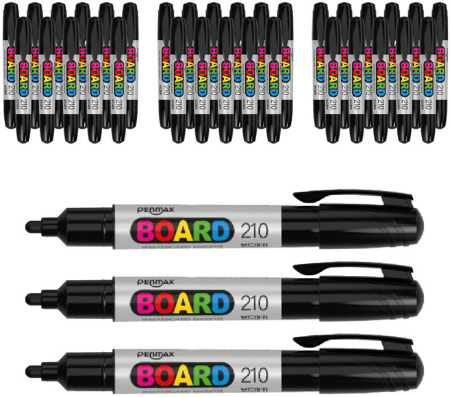 펜맥스 점보 보드마카 210, 블랙, 36개