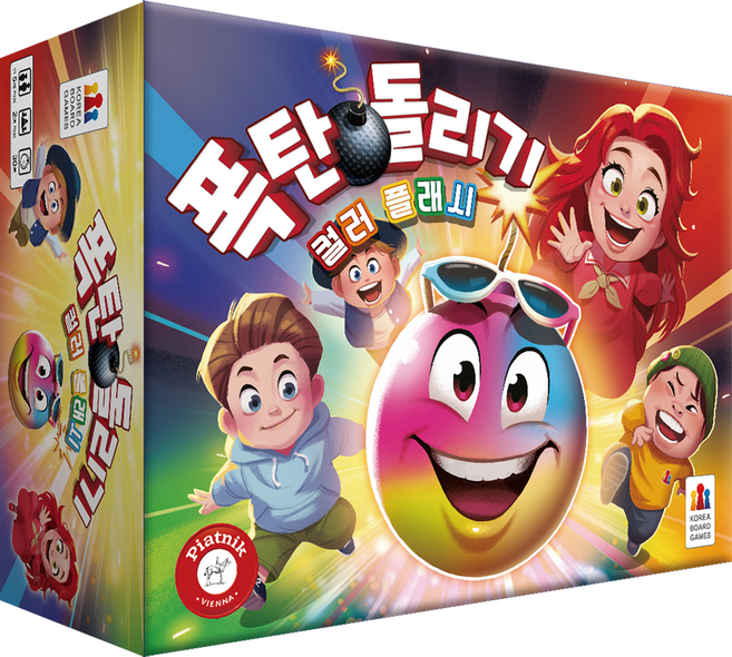코리아보드게임즈 폭탄 돌리기 컬러 플래시 순발력게임, 혼합색상, 1개