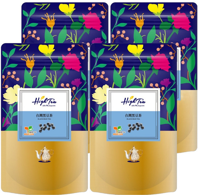 High Tea 伂橙 台灣黑豆茶, 10g, 12包, 4袋