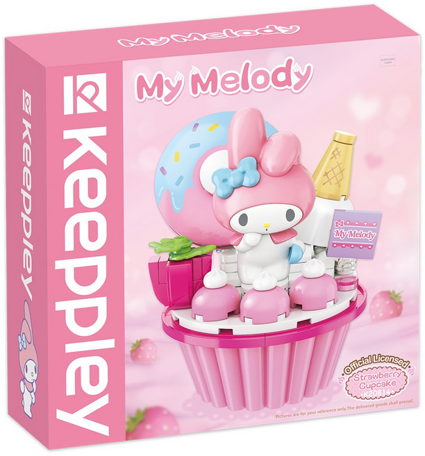 KEEPPLAY 奇妙積木 三麗鷗 杯子蛋糕系列, 美樂蒂, 1盒