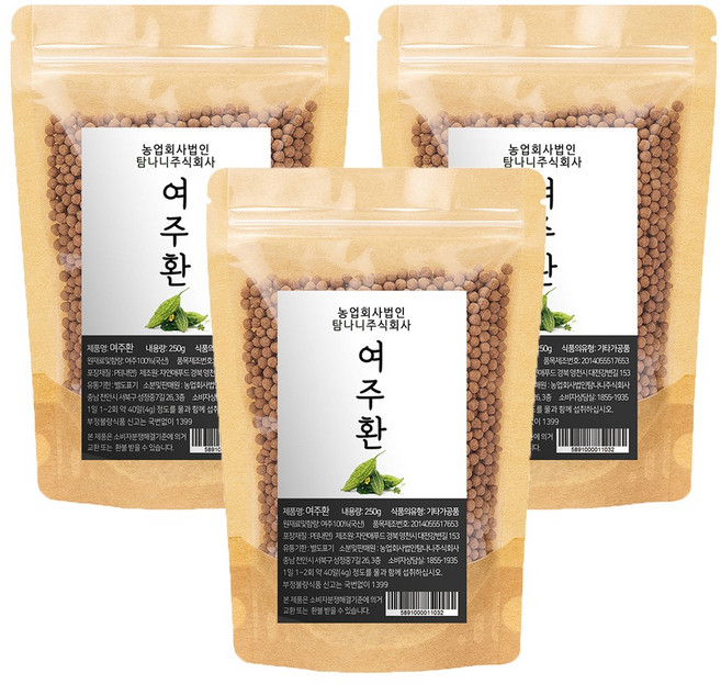 탐나니 여주환, 3개, 250g