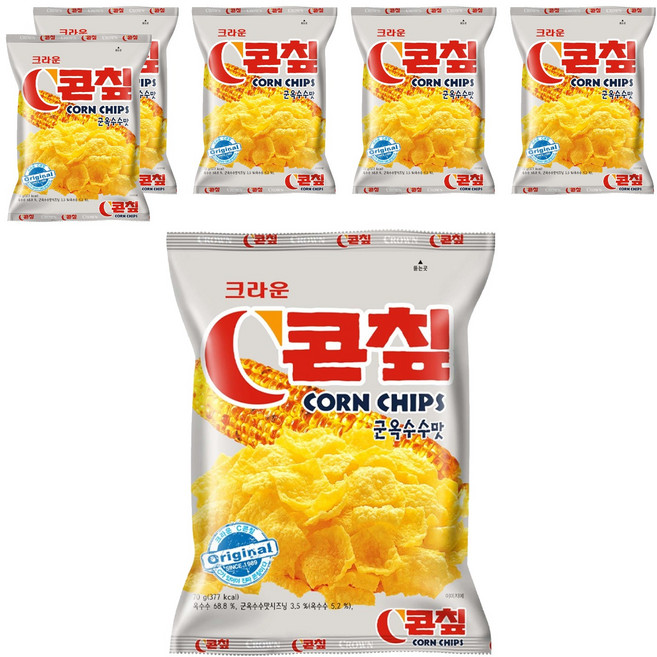 콘칲 크라운 C콘칲 군옥수수맛, 70g, 6개