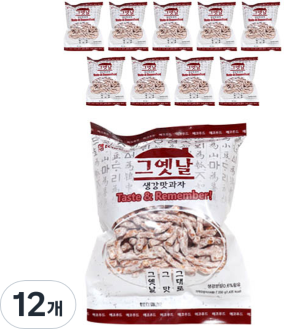 에코푸드 그옛날 생강맛과자, 350g, 12개