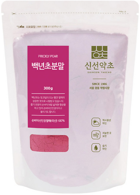 신선약초 백년초 분말, 1개, 300g