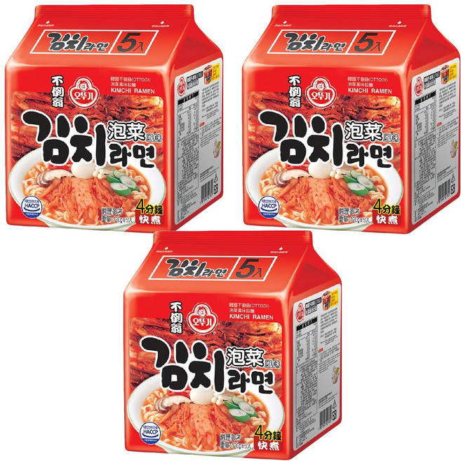 OTOKI 不倒翁 泡菜拉麵 120g, 15包