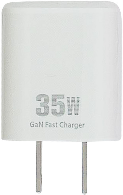 eZGO PHONE ACCESSORIES 35W 雙埠 USB + Type-C 充電器 快速充電 GaN PD/QC/PPS 白色