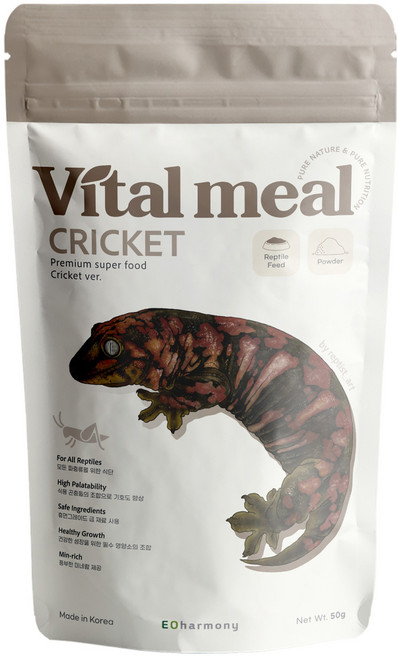이오하모니 바이탈밀 렙타일 도마뱀 슈퍼푸드 파우치 크리켓, 50g, 1개
