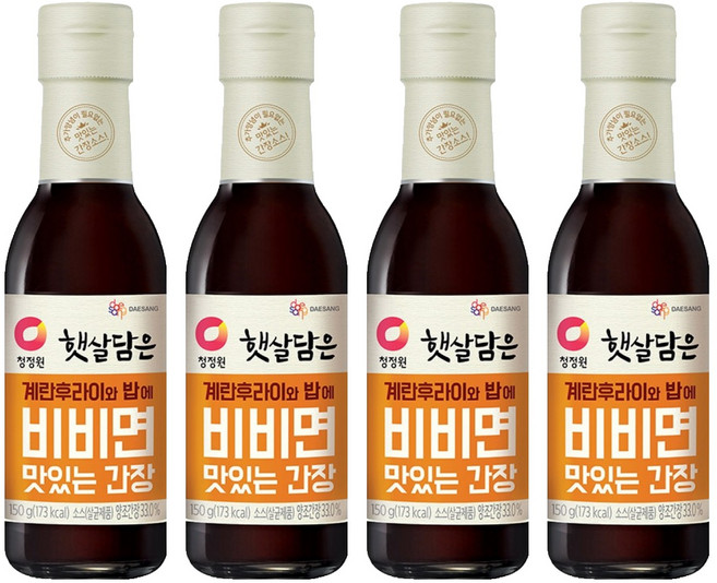햇살담은 비비면 맛있는 간장, 150g, 4개