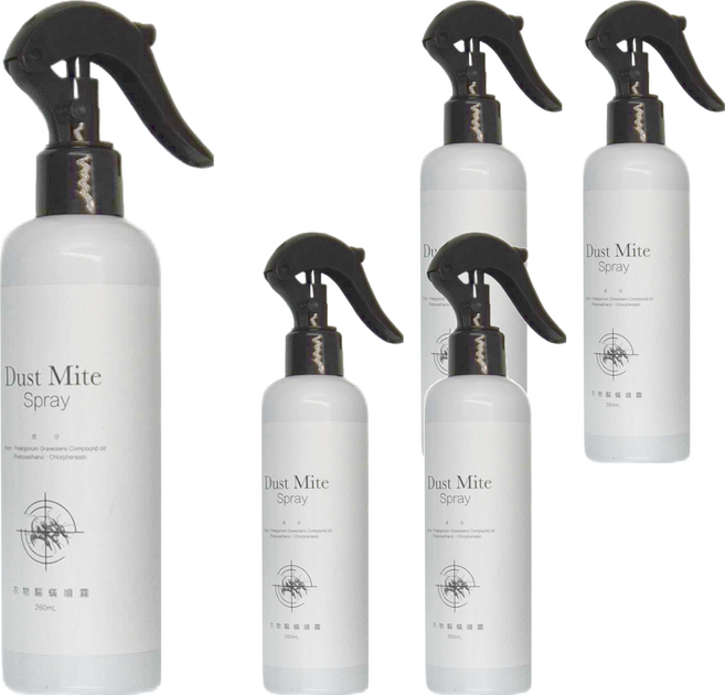 CHEF CLEAN 淨毒五郎 衣物驅蟎噴霧 植物清香 舒緩天竺葵香氣, 260ml, 5瓶