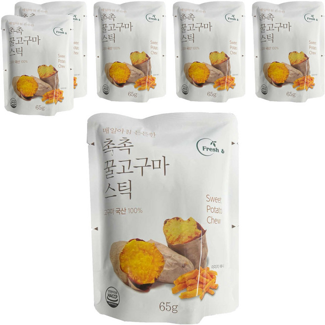 濕潤蜂蜜地瓜條, 65g, 6個