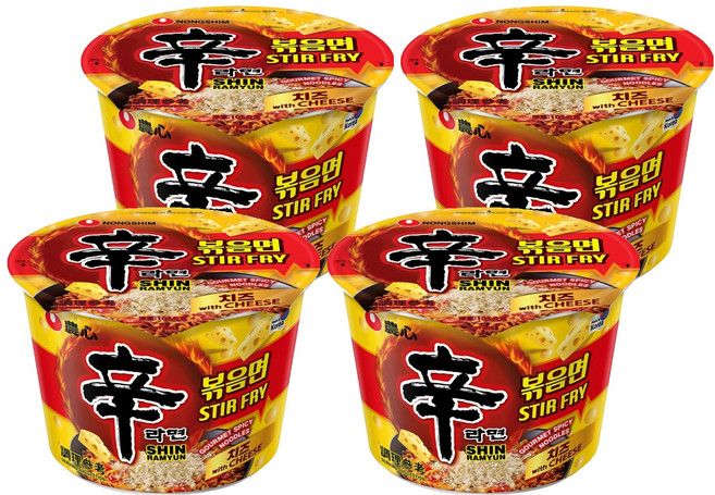 NONGSHIM 農心 辛炒麵 起司風味 105g, 4入