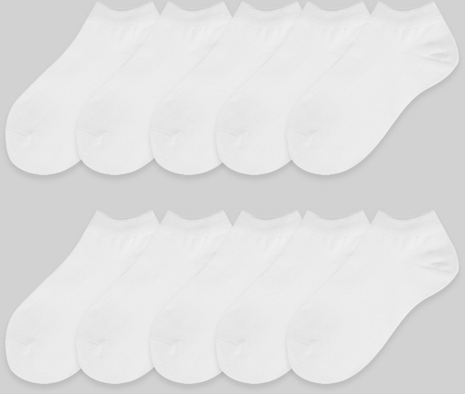 캐럿 무지 스니커즈 양말 10족 세트