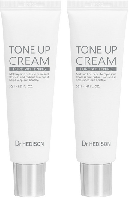 닥터헤디슨 퓨어 화이트닝 톤업 크림, 50ml, 2개