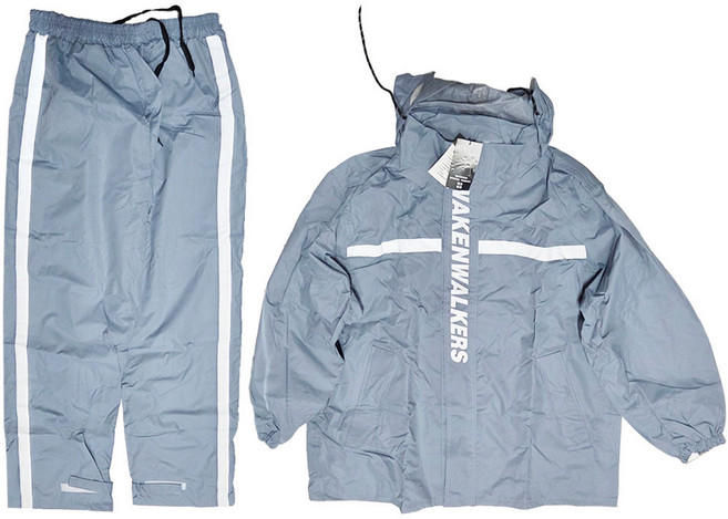 WOLF WALKERS 兩件式雨衣, 月光藍