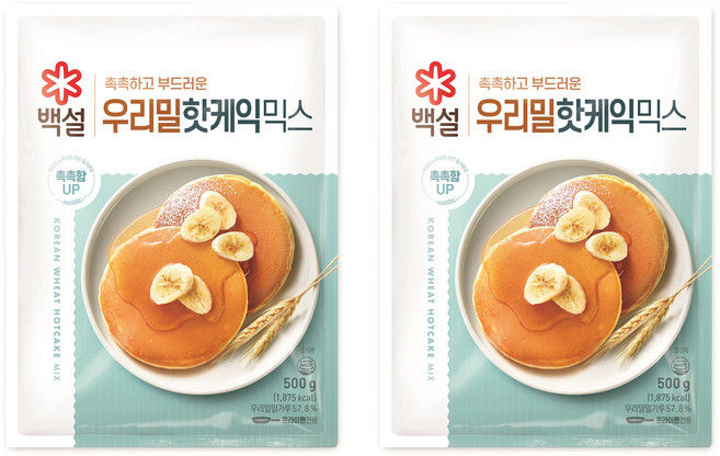백설 우리밀 핫케익믹스, 500g, 2개