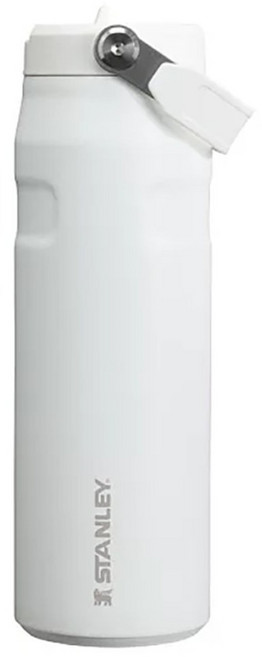 STANLEY 台灣公司貨 輕重力系列 IceFlow Aerolight 摺疊吸管杯 保冷10小時 保冰2天, 冰雪白, 700ml, 1個
