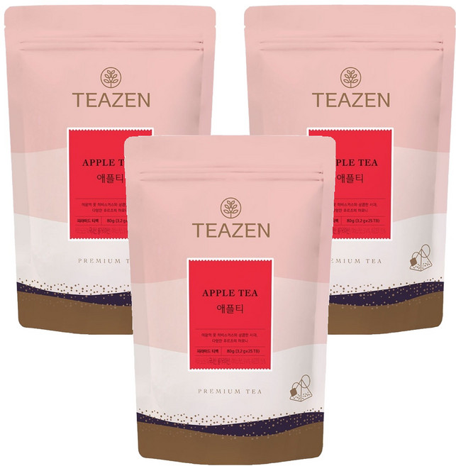 티젠 애플티, 3.2g, 3개, 25개입