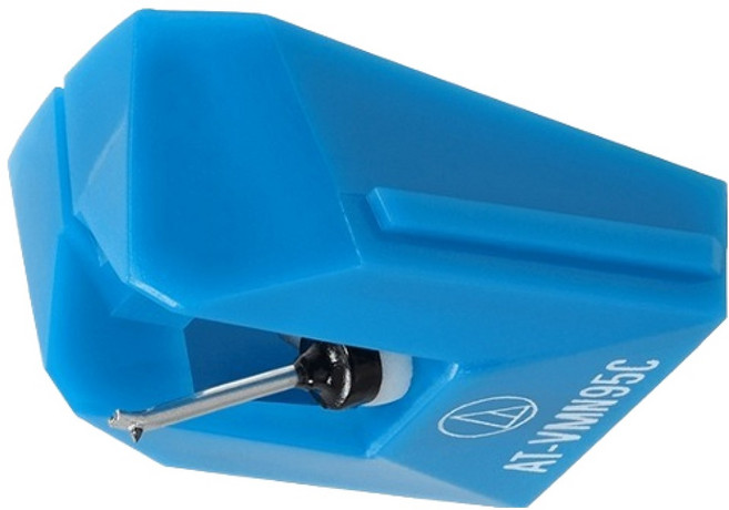 오디오테크니카 VM 시리즈 원추형 교체 스타일러스 바늘, AT-VMN95C, 혼합색상