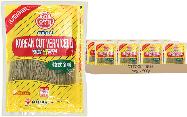 OTOKI 不倒翁 韓式冬粉, 500g, 20包