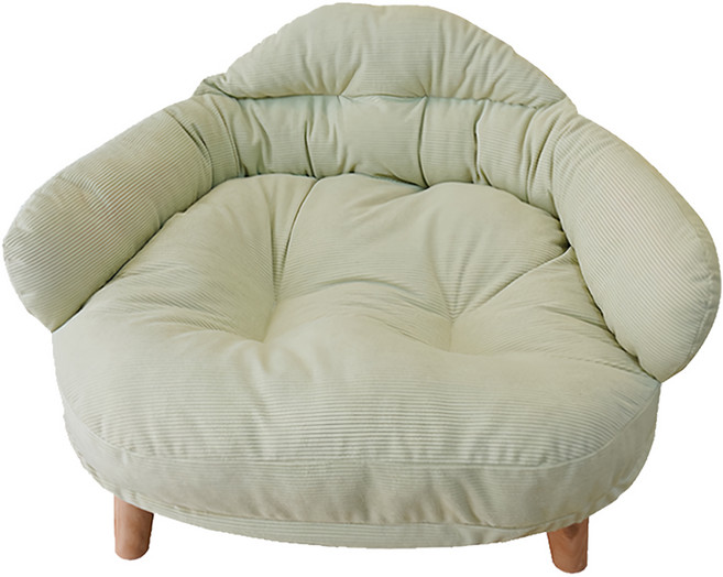寵物用品 沙發椅/貓床/狗床/睡窩/保暖窩 可拆設計 wowwow 3kg, 奶油綠, 1個