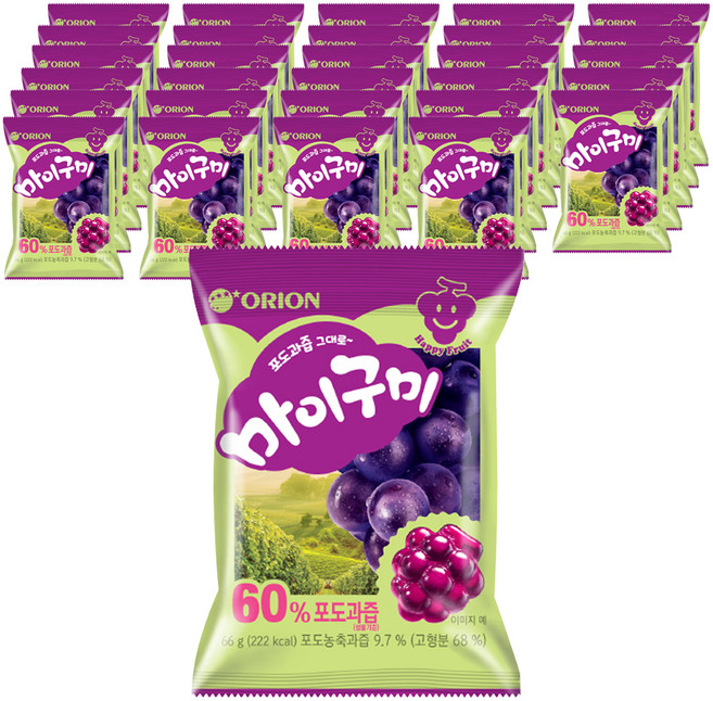 마이구미 포도, 66g, 30개