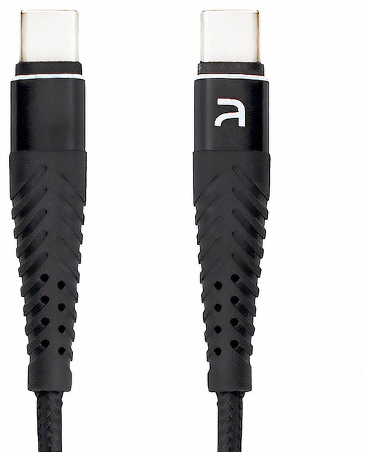 atake Type-C-Type-C 雙面盲插充電傳輸線 3A快充線 QC快充, 1m, 黑色, 1條