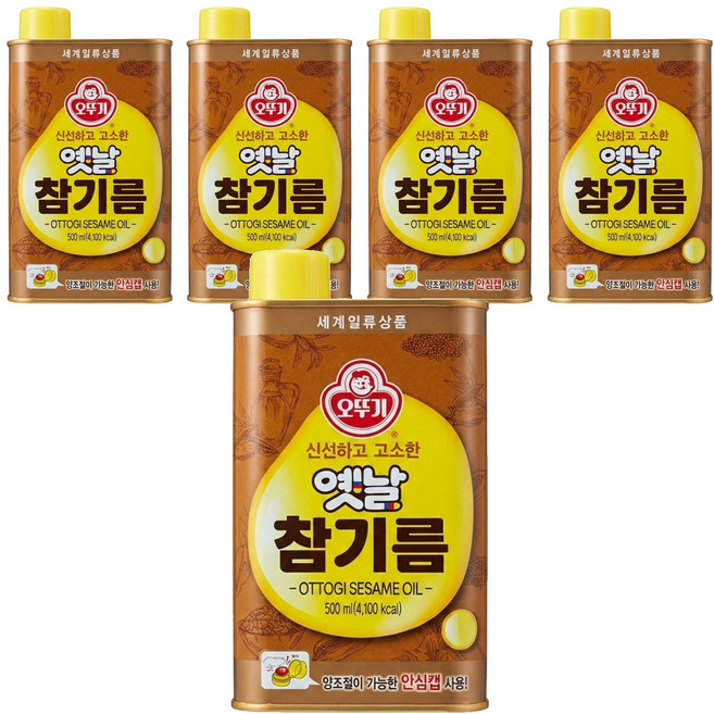 OTOKI 不倒翁 Yetnal 傳統芝麻油, 500ml, 5瓶