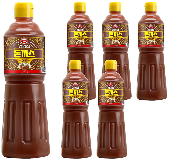 오뚜기 경양식 돈까스소스, 1.1kg, 6개