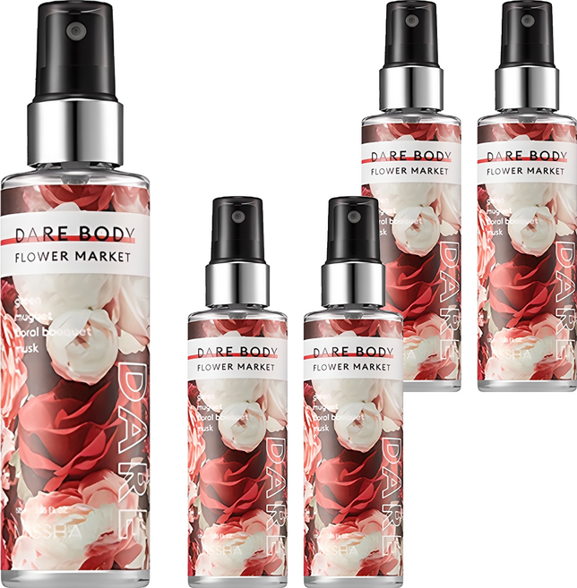 미샤 데어 바디 미스트 플라워 마켓, 105ml, 5개