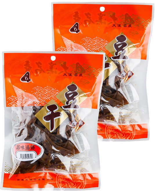 四乘六 滷肉風味豆干 蒜味滷條, 300g, 2包