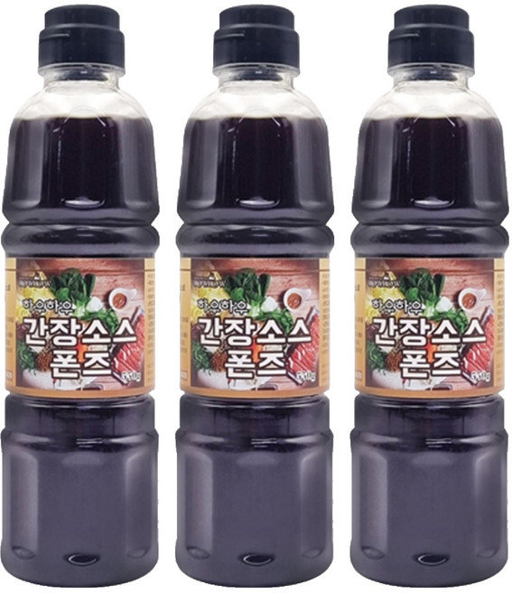 好好 醬油柑橘醋醬, 550g, 3個