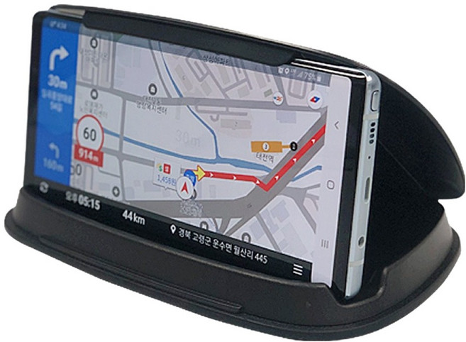 UV블로킹 대쉬보드 스마트폰 차량용 거치대 L, 1개, 블랙