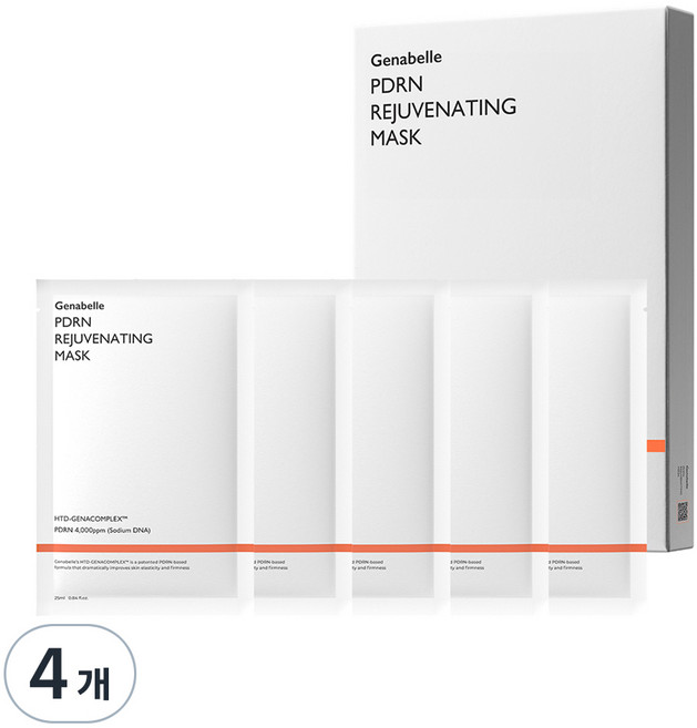 제나벨 피디알앤 리쥬비네이팅 마스크팩, 5개입, 4개