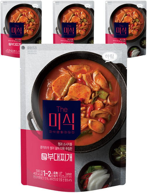 더미식 큰 부대찌개, 500g, 4개