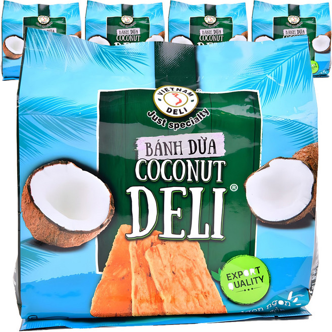 베트남델리 반두아 코코넛 델리 비스킷, 150g, 5개
