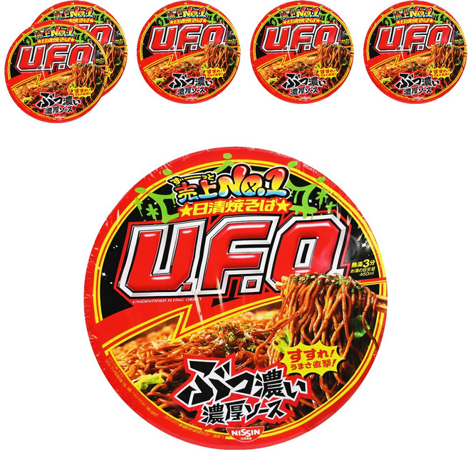NISSIN 日清 U.F.O. 炒麵 特濃日式炒麵醬口味 128g, 6入