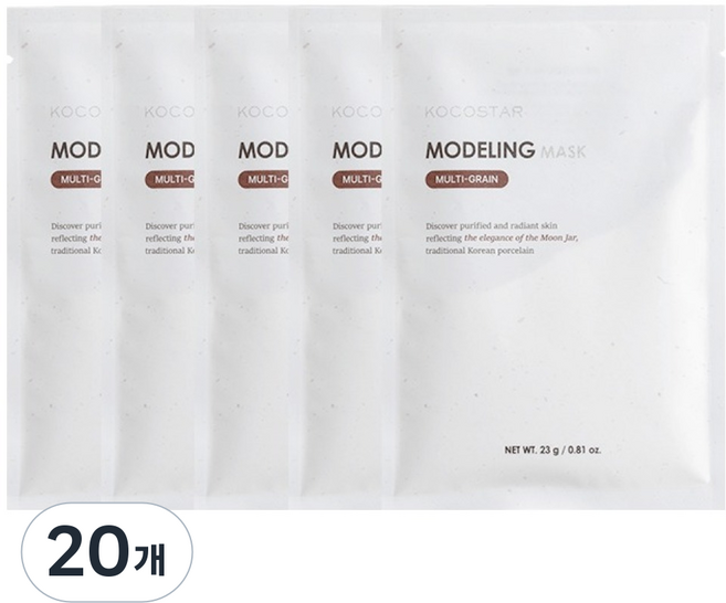 코코스타 모델링 마스크 곡물, 20개, 1개입