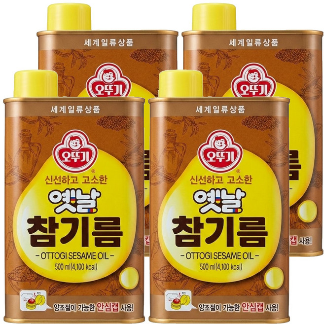 OTOKI 不倒翁 Yetnal 傳統芝麻油, 500ml, 4瓶