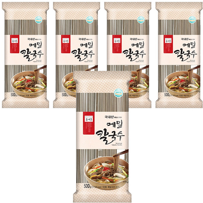 봉평촌 메밀칼국수, 500g, 5개