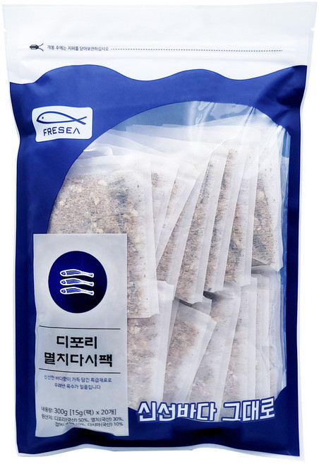 프레씨 디포리 멸치다시팩 15g*20팩, 300g, 1개