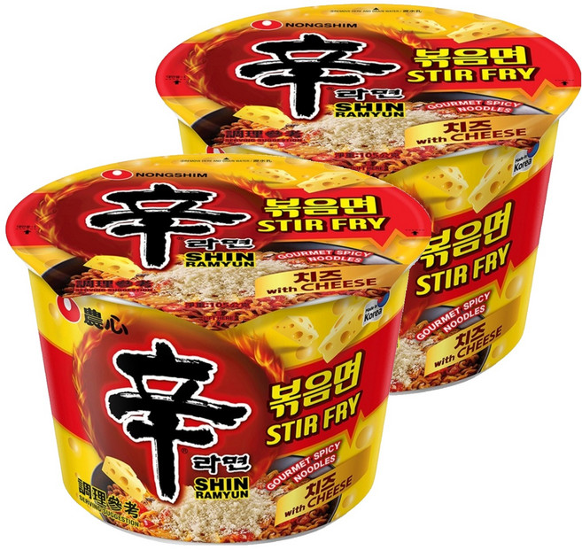NONGSHIM 農心 辛炒麵 起司風味 105g, 2入